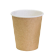 Бумажный стакан для горячих напитков 350мл (1-сл) "крафт-крафт"