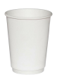 ДВУХСЛОЙНЫЙ БУМАЖНЫЙ СТАКАН 350МЛ  "БЕЛЫЙ"
