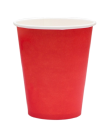Бумажный стакан для горячих напитков 350мл (1-сл) "красный"
