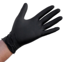 Перчатки "Черные" нитриловые (размер M) 100ш