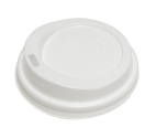 Крышка пластиковая "Белая" для ОДНОСЛОЙНОГО стаканов 100мл (62мм)