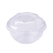 Пластиковый контейнер круглый 200мл с крышкой (КД-117)
