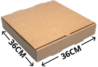 КОРОБКА ДЛЯ ПИЦЦЫ "КРАФТ" 360*360*45 (Т-23)