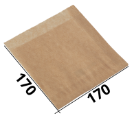 Уголок для гамбургера "крафт" 175*175мм