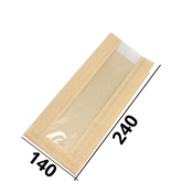 Пакет бумажный 140/90/240 с окном