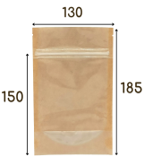 Пакет "Дой-Пак" проз/крафт 130*185 + Zip Lock 