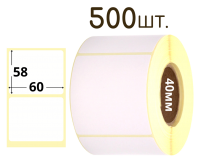 Термоэтикетка 58х60мм  Eco (рулон 500шт)