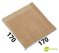 Уголок для гамбургера ЛАМИНИРОВАННЫЙ "крафт" 170*170мм